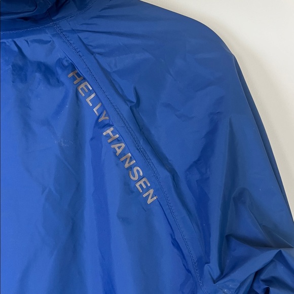 Helly Hansen Men's Waterproof Rain Jacket Hooded Blue Size Small Tech Protection - Picture 5 of 9